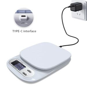 7kg 1g USB LCD 주방 저울 3kg 0.1g 정확도 표면 방수 멀티 유닛 유형-C 식품 우유 디지털