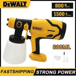Dewalt 800ML 무선 전기 스프레이 건 휴대용 페인트 분무기 배터리 용 고전력 자동 가구 코팅 에어 브러시