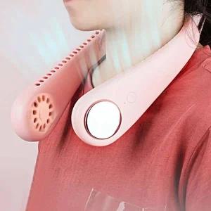 LILIS 휴대용 쿨링 목선풍기 핑크