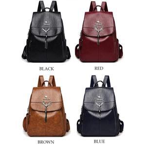 패션 배낭 여성 디자이너 브랜드 가죽 간단한 여행 가방 십대 소녀를위한 Daypack 큰 학교