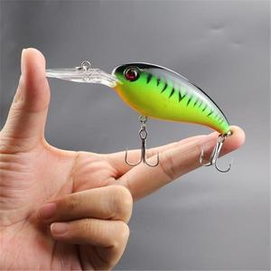 1Pcs Crankbait 낚시 미끼 14.8g 부동 Wobbler 인공 하드 긴 주조  트레블 후크베이스 파이크 태클