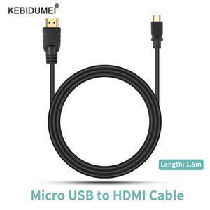 1080P 마이크로 USB-HDMI 케이블 1.5m 호환 와이어 TV AV 어댑터 삼성 갤럭시 HTC 소니 용