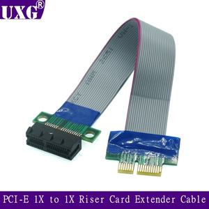 PCI Express Flex 재 케이블 PCI-E 1X 1x 슬롯 라이저 카드 확장기 비트코인 광부용 확장 리본