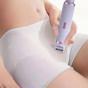 여성용 전기 면도기 방수 습식 및 헤어 2 in 1 더블 듀얼 비키니 트리머 분리형