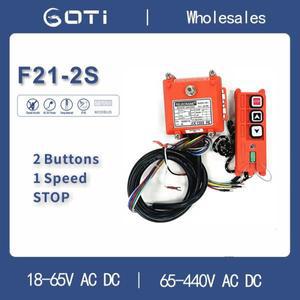 F21-2S 산업용 크레인 리모컨 TELECRANE 무선 컨트롤러, 호이스트용 2 단일 속도