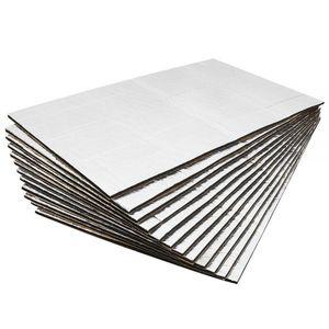 방음스펀지 자동차 방진 패드 흡음테이프 Uxcell-50cm x 30cm 방음 단열 매트 밴 데드닝 후드 단열재 9 개/