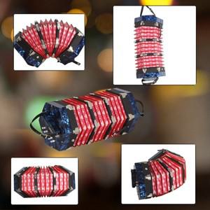 Hexagon Accordion 20-Button 40-Reed Keyboard Instrument with Carrying Bag Kids Musical for Children