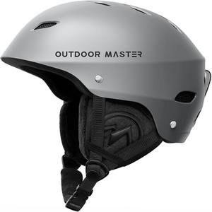 아웃도어Master 스키용 헬멧 마늘 Ski Helmet - with ASTM Certified Safety 9 Options Gray Medium21-23 i