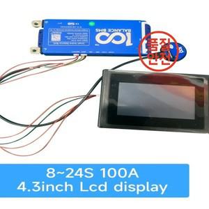 관리 DALY 스마트 BMS 리튬 이온 lifepo4 와이파이 LCD 액티브 밸런스 8-24s100A bms 4-8s 40A