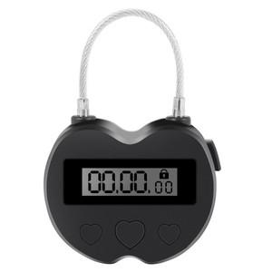 스마트 타임 락 LCD 디스플레이 다기능 여행 전자 타이머 방수 USB 충전식 자물쇠