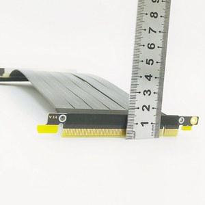 호환 연장 직각 리본 3 0 16x PCIe Express 라이저 90도 남성 Pci 고속 X16 익스텐더 케이블