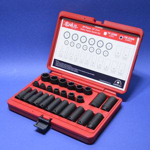 지니어스 임팩소켓세트 CM-326M 9.52mmx26종 2015945 소켓렌치 소켓세트 복스 복스알 에어임팩용 임팩소켓