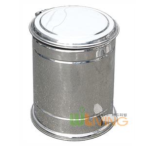 페달형스텐휴지통 50L/페달휴지통/원형휴지통/소형휴지통/스텐쓰레기통/페달쓰레기통