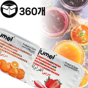 제이케이푸드 주멜 포션잼 과일잼 딸기잼 오렌지잼 5.4kg 360개