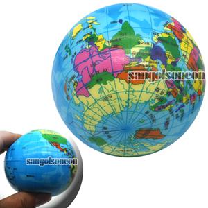 (산골소년)지구본 스펀지공 9cm 한글판 교육용 공 소프트