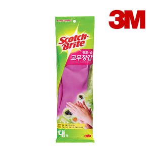 3M 황토 숯 고무장갑 대형