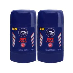 니베아 데오드란트 드라이 임팩트 포맨 스틱 50ml x2