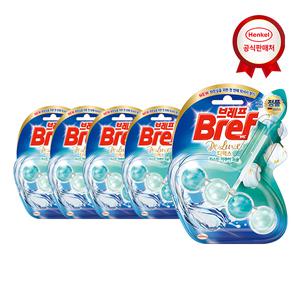 [기한임박상품]변기세정제 브레프 디럭스 자스민 아쿠아 1개입 x5개