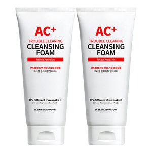 [W.피부연구소] AC+ 트러블 클리어링 클렌징폼 150ml x2개