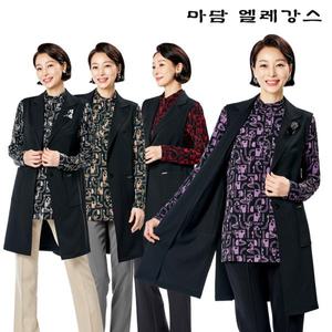 [마담엘레강스] 르누아 블라우스+베스트 앙상블세트 (총2종)