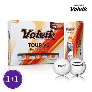 [골프선물세트 1+1][정품] 투어 V3 퍼포먼스 우레탄 골프공 3피스