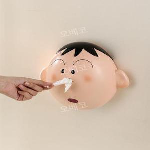 두루마리 케이스 콧물 티슈 화장지 커버 캐릭터 귀여운 벽걸이 아이디어