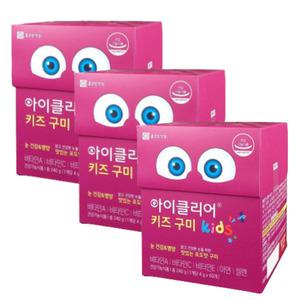 아이클리어 키즈 눈건강 구미60개입x3박스
