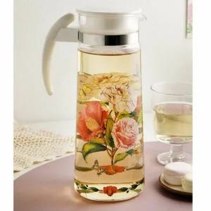 시멕스 물병 유리 물통 워터저그 가정 물병 동백 1.4L