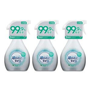 페브리즈 섬유탈취제 본품 370ml 3개입 (강력탈취/항균플러스/산뜻한향)
