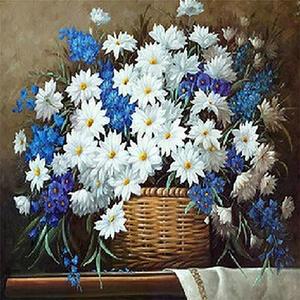 [RGL4R433]들꽃 향기 캔버스 보석십자수 40x40 케이엠엘리