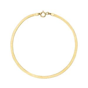 14K 여자 금 팔찌 스네이크 체인 2mm