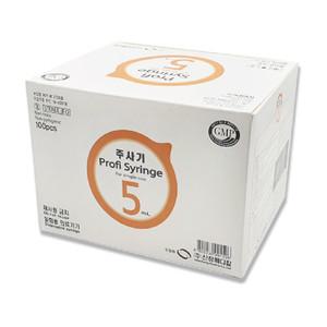 신창 일회용주사기 5cc 21gx1-1/4인치 100개입 1BOX