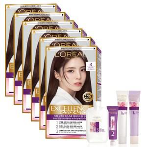 로레알파리 엑셀랑스 Hair Color 듀오크림 염색제 4호 브라운 6개