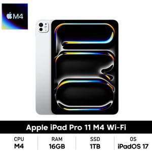 Apple 아이패드 프로 11 5세대 M4 WiFi 1TB 실버 (MVVF3KH/A)_SS