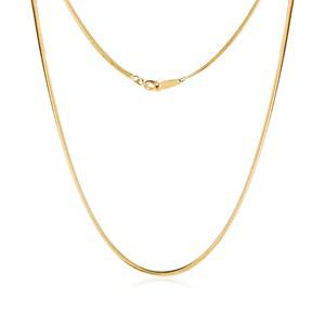 14K 1.4mm 센슈얼 스네이크 뱀줄 체인 목걸이 MON40696