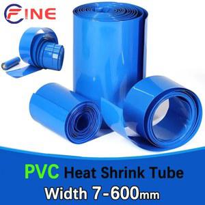 NOVA 파란색 PVC 열 수축 튜브 절연 필름 랩 케이스 보호 케이블 슬리브 너비 7MM 600MM