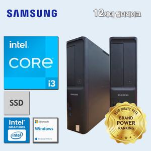 삼성데스크탑 12세대 I3 컴퓨터 DM400SEA-ZB3S+WIN11(I3-12100/8GB/SSD512GB/UHD730/WIN11)