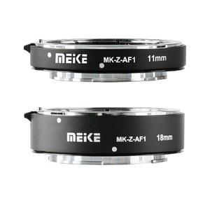 MEKE MK Z AF1 11MM 18MM 풀프레임 매크로 메탈 AF 오토 포커스 익스텐션 튜브 어댑터 링 키트, 니콘 시리즈 카메라 Z5 Z6 Z50 Z6II Z7II와 호환 가능