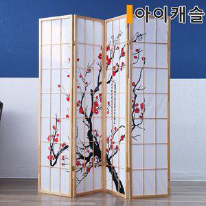 [아이캐슬]오리엔탈 동양화 4단 파티션 (무료배송)
