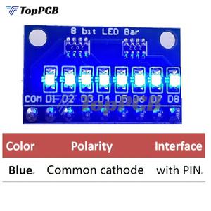 LED 표시 모듈 DIY 키트 아두이노 나노 UNO 라즈베리 파이 4 Nodemcu용 바 블루 레드 일반 양극 음극 3.3V