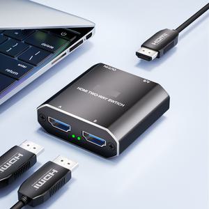 HDMI 호환 스위처 4K 화면 공유 어댑터 컨버터 변환기 스위치 비디오 스플리터