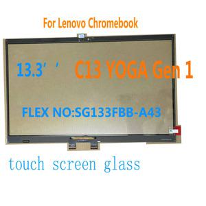 레노버 크롬북 C13 요가 Gen 1 20UY 20UX 터치 유리 디지타이저 패널 13.3 인치 스크린 FLEX NOSG133FBB-A4