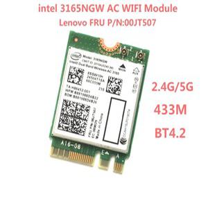레노버 노트북용 듀얼 밴드 무선 AC 3165 NGFF 3165NGW M.2 802.11ac 와이파이 원격 제어 433Mbps WLAN 카
