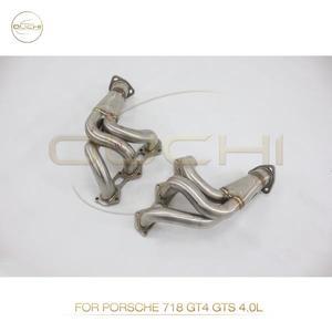 PORSCHE 718 GT4 GTS 40L 레이싱 매니폴드용 OUCHI 배기 시스템 스테인레스 스틸 성능 헤더