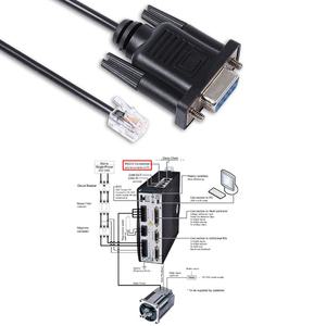 D-sub 9 핀 DB9 암 RS232 직렬-RJ9 4P4C C7 Servotronix CDHD 서보 드라이브용 PC 링크 구성 케이블