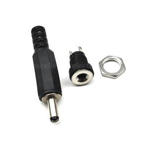 DC 전원 커넥터 암 플러그 잭 및 수 소켓 어댑터 DC-022B 1.3x3.5mm 10 개 = 5 쌍