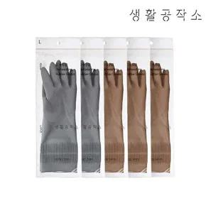 [생활공작소][생활공작소]라텍스 고무장갑 밴드형(38cm) x 5입