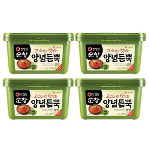 [JHN49718_52ER]양념듬뿍 쌈장 x 청정원쌈장 순 1kg 4개