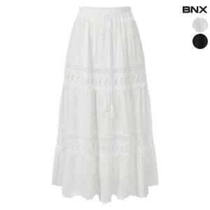 여성 레이스 펀칭 테슬 스커트