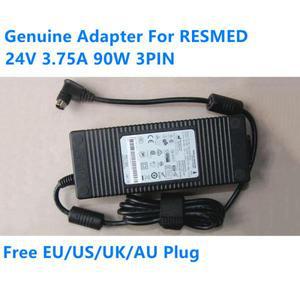 24V 3.75A 90W 3PIN R360-760 DA-90A24 전원 공급 장치 AC 어댑터 RESMED 369102 CPAP S9 IP21 감지 충전